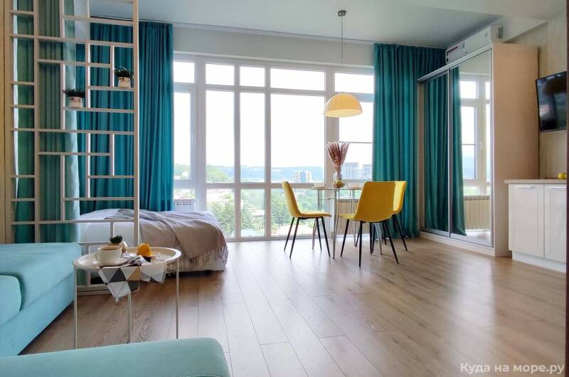 Квартира-студия 40 м² в Золотом треугольнике Сочи
