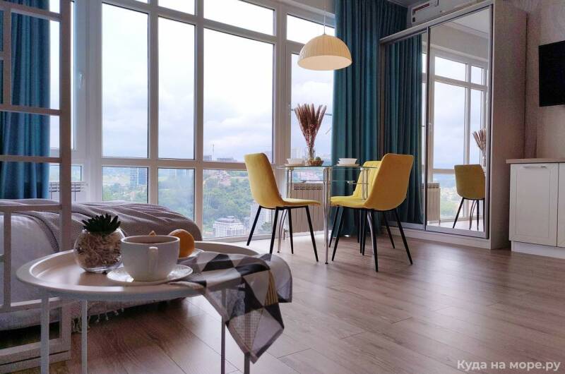 Квартира-студия 40 м² в Золотом треугольнике Сочи