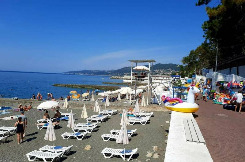 Семейная 1-ком. у пляжа «Альбатрос»