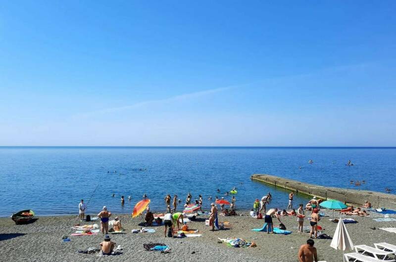 Семейная 1-ком. у пляжа «Альбатрос»