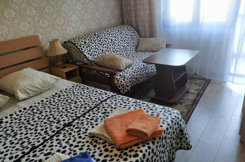 Апартаменты с двуспальной кроватью на 1−3 человека